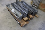 Times 4 - sets of metal saw horsed with wood tops