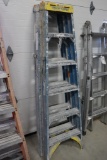 Times 2 - Werner 6' fiberglass ladders - coated in paint
