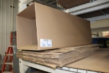 Stack of 16x16x45 flat cardboard boxes