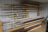 All to go - rack with trim pieces and lumber