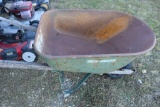 True Temper wheel barrel with bad wheel