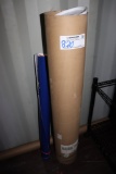 Roll of automotive wrap - blue and red (used on vans)