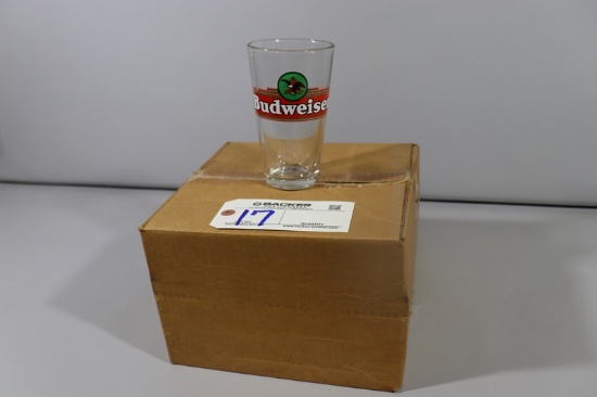 Box of 4 - Budweiser 16 oz. pint glasses