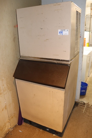 Scotsman HTB500 ice cuber with bin - air cooled - unknown working condition