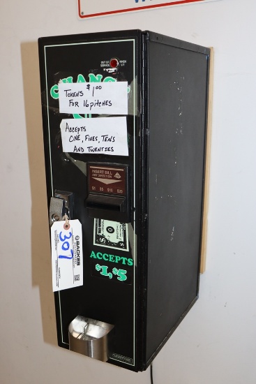 American Change AC1001 bill changer setup for tokens