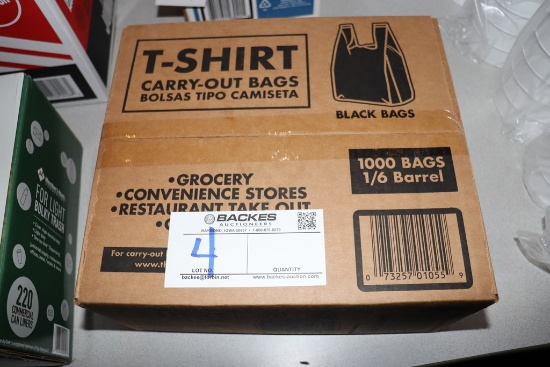 Box of T-Shirt carry out bags