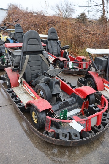 JJ Amusements go cart with Honda GX engine - located on lower unused track