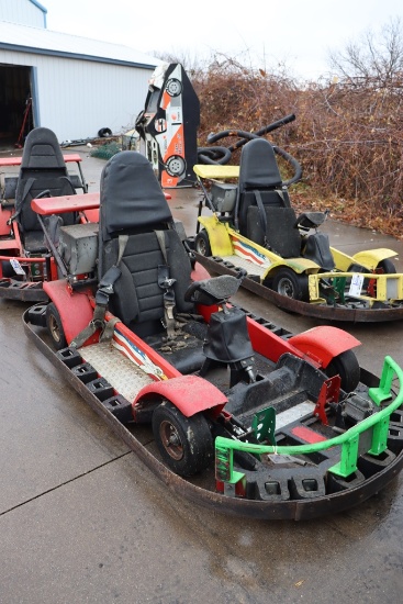 JJ Amusements go cart with Honda 9HP engine - located on lower unused track