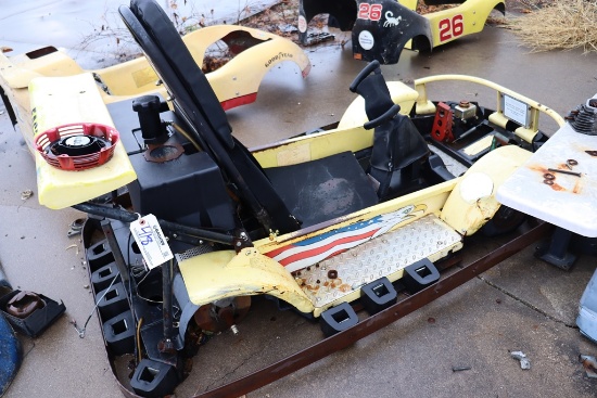 All to go - (3) Fiberglass go cart bodies plus (1) parts car