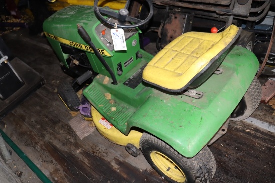 JD 111 riding mower - AS IS - unknown condition - located in trailer - buye