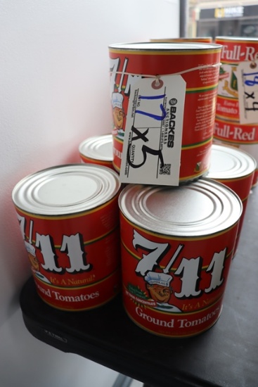 Times 5 - 7/11 6 lb. cans of ground tomatoes