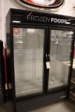 True GDM-49F-HC-TSL01 glass 2 door freezer with racks - very nice unit