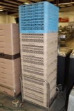 All to go - 9 Glass dish washer boxes w/ cart