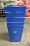 Times 5 - 23 Gallon slim recycling bins