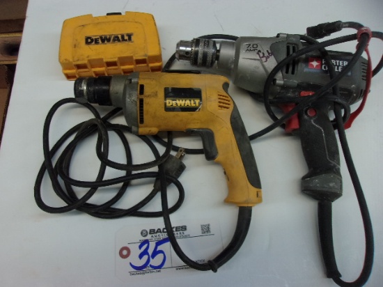 Porter Cable Drill and Dewalt drill driver
