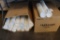 Case of Huhtamaki 6 oz paper food containers with lids