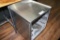 John Boos EHBGRS-24-3 stainless glass drain cabinet - needs cleaned