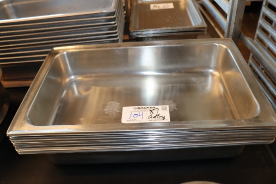 Times 7 - 4" deep stainless chaffing insets