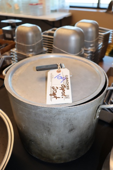 Aluminum 2qt stock pot with lids