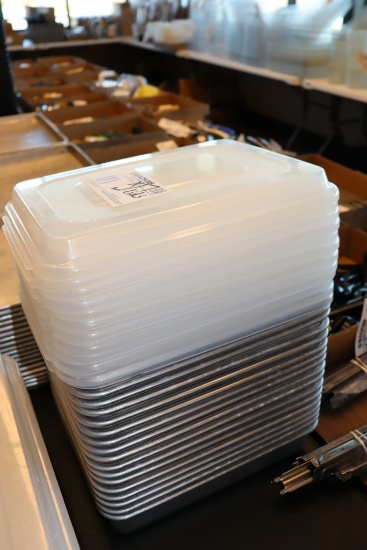 Times 17 - 1/4 size aluminum pans with lids
