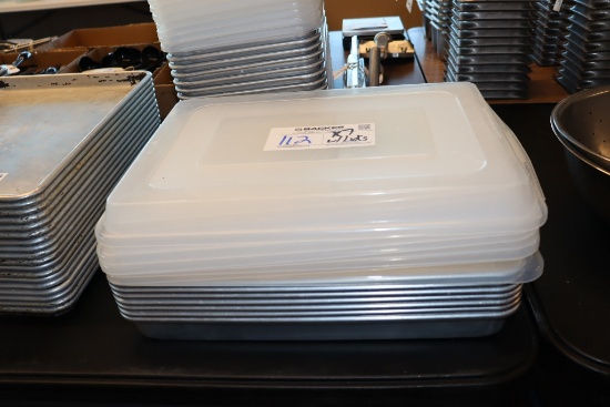 Times 7 - 1/2 sized aluminum pans with lids