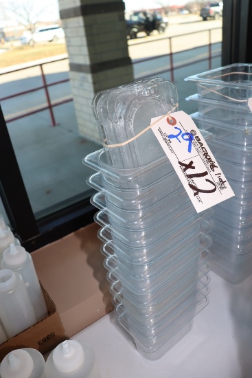 Times 12 - 1/9 x 4" acrylic inset pans - no lids