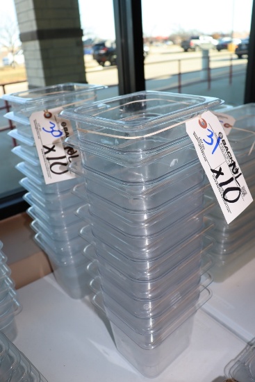 Times 10 - 1/6 x 6" acrylic inset pans - no lids
