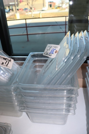 Times 5 - 1/2 x 6" acrylic inset pans with lids