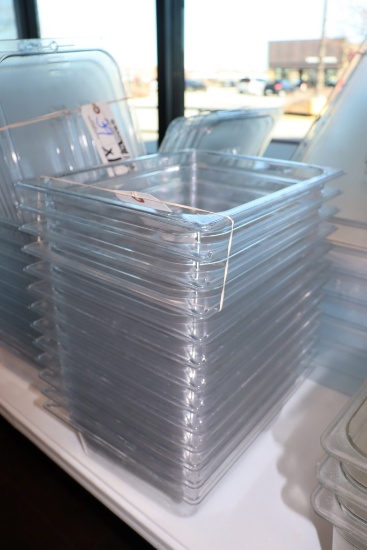 Times 13 - 1/2 x 4" acrylic inset pans - no lids