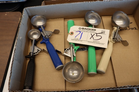Times 5 - numbers 10, 2) 12, 16, and 30 bowl dippers