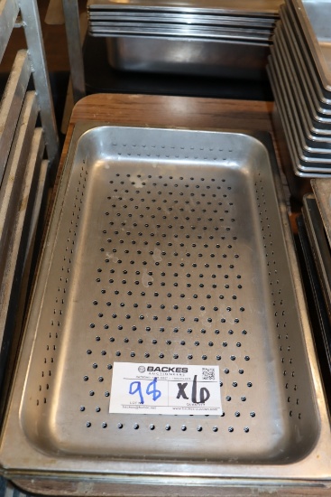 Times 6 - perforated full size x 2" stainless inset pans