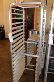 Portable aluminum sheet pan rack