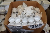 Large box to go - Inter-national coffee cups with some saucers and bowls