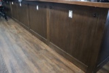 6' x 24' x 6' complete front bar - solid oak top - oak wainscoat front - do