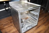 John Boos EHBGRS-24-3 stainless glass drain cabinet - needs cleaned