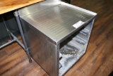 John Boos EHBGRS-24-3 stainless glass drain cabinet - needs cleaned