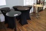 Times 3 - light plywood finished top stand up bar tables
