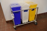 Triple portable ingredient bin (has some product)