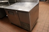 True TWT44F portable under counter freezer with stainless work top - 44