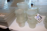 Times 9 - 6) 1 qt food storage containers with lids and 3) 2qt food storage