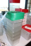 Times 6 - 4 qt food storage containers with lids