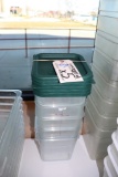 Times 5 - 4 qt food storage containers with lids