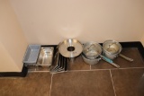 All to go - misc. stainless pans and lids