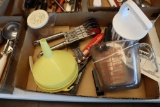 Box flat to go - kitchen utensils, funnel, measuring cups, and more