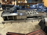 Pickup Offsite - Large stainless service bar with heated and refrigerated units - with tray rail