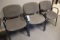 Times 3 - Grey tweed armed office chairs