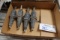 Times 4  - tool holders with used cutters