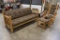 3 Piece set - Log Cabin Fever - couch, rocking chair, & foot stool