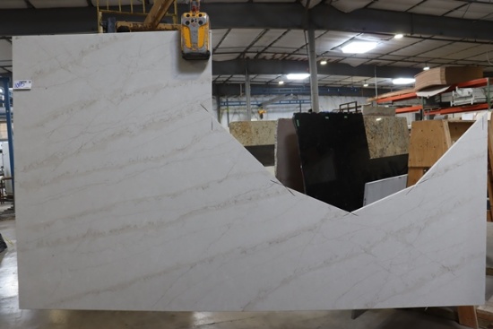 80" x 137" x 1 3/16" Thick solid surface top - 52" x 79" circle cut out