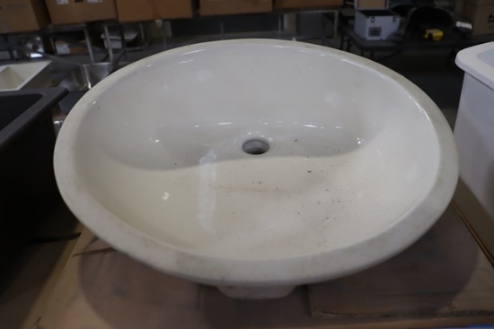 New Toto LT569#12 white under counter 16.5" x 19.25" lavatory sink